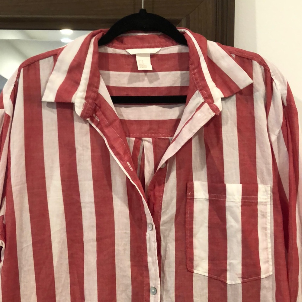H&M striped button down - Picture 2 of 2